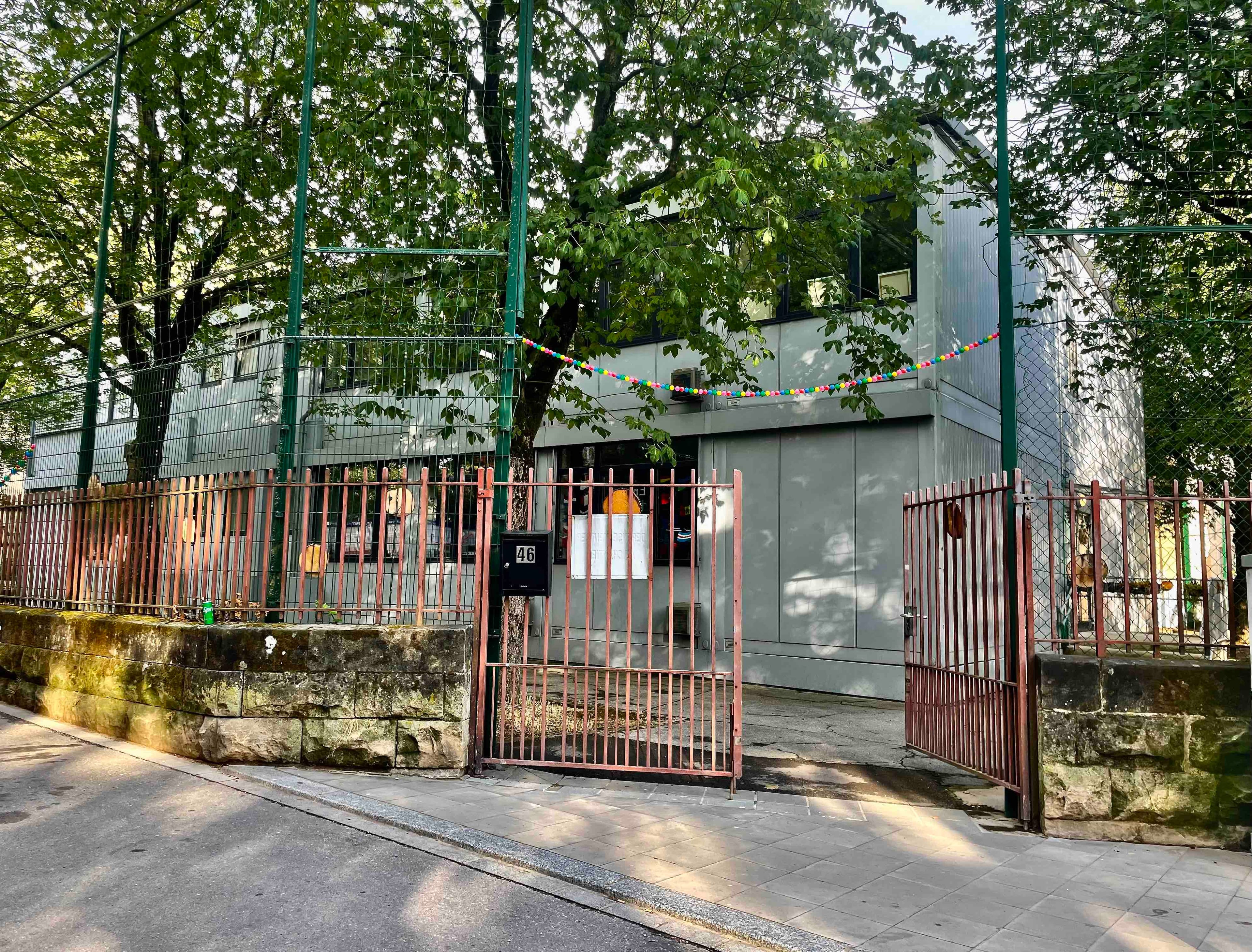 Entrance to kindergarten and primary school, in Luxembourg.