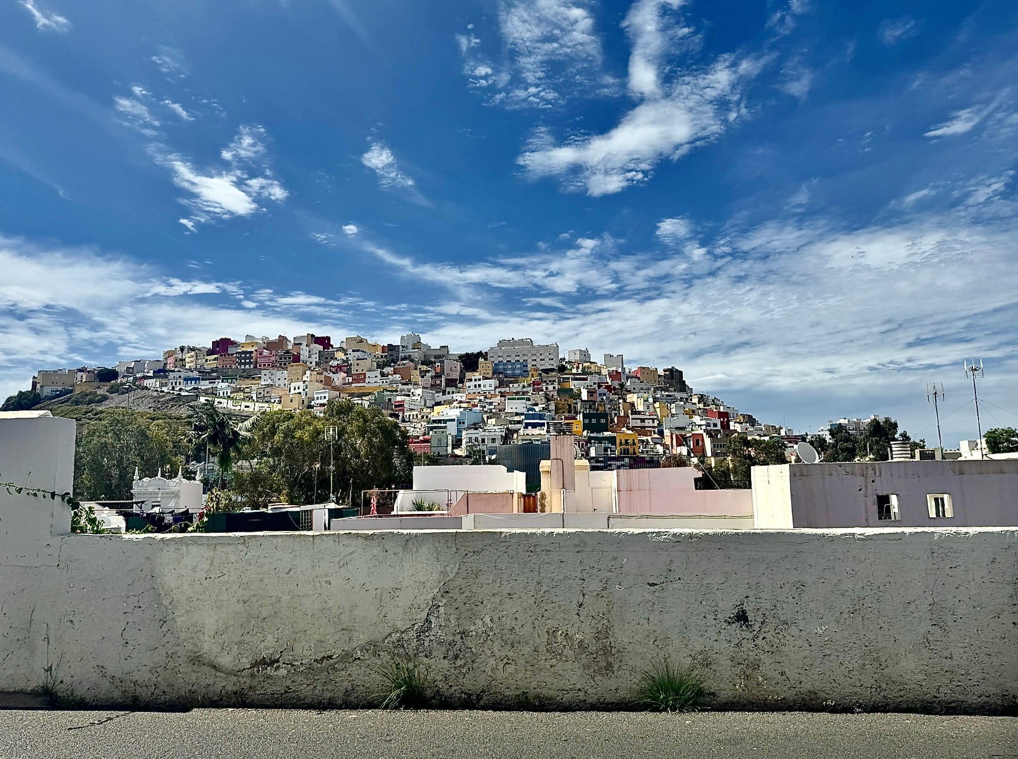 View of Risco de San Juan, in Las Palmas de Gran Canaria, Spain.